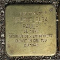 Stolperstein en memoria de Helene Elsa Bauer