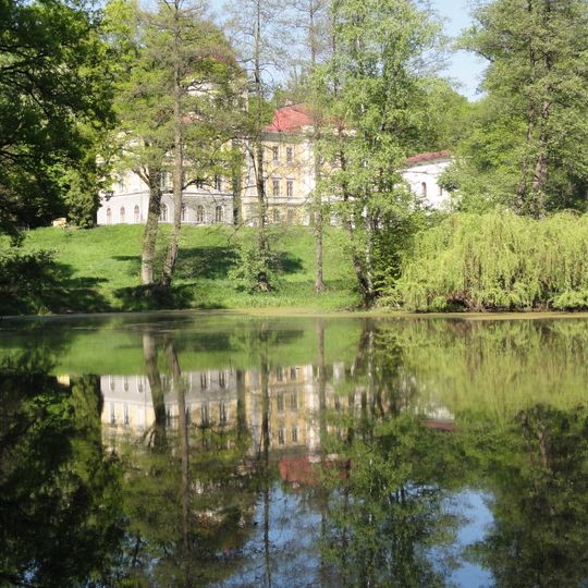 Palace park in Kończyce Wielkie