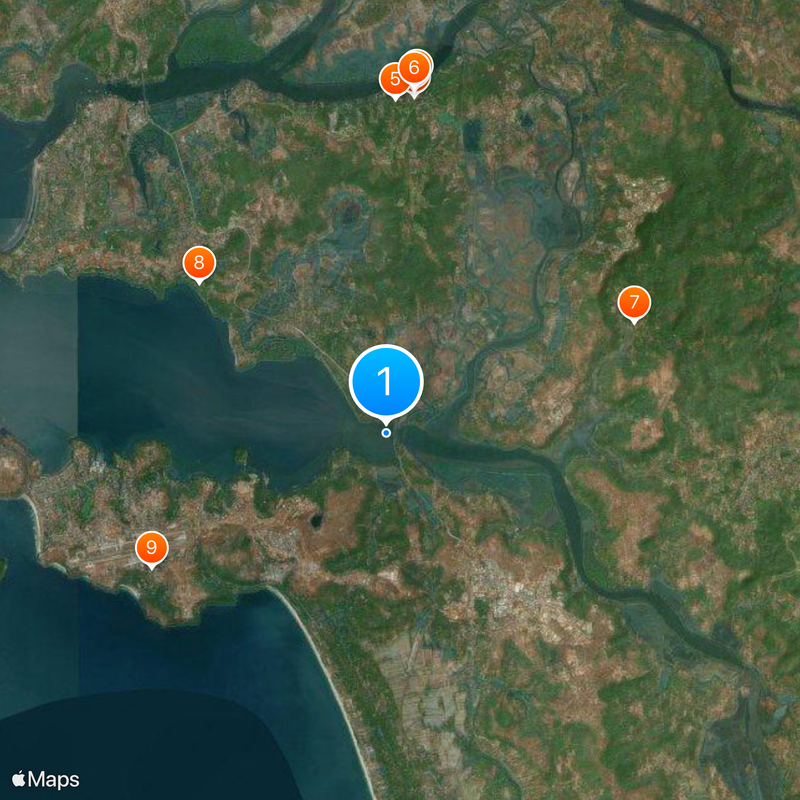 New Zuari Bridge Map