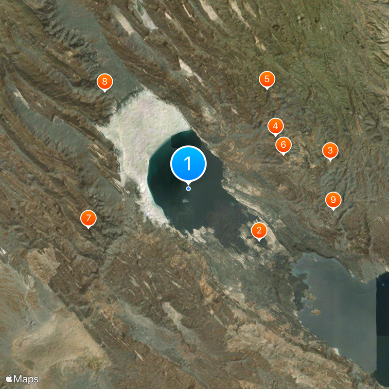Lake Assal Map