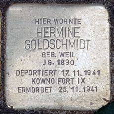Stolperstein à la mémoire de Hermine Goldschmidt