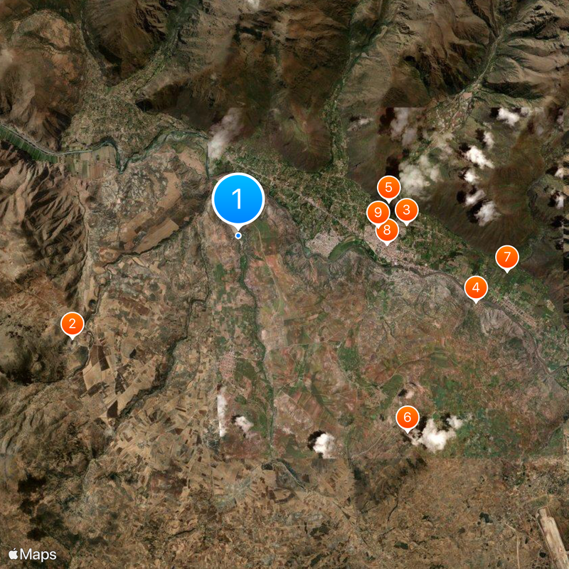 Maras solar salterns Map