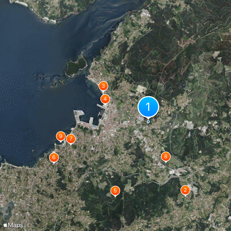 Vilagarcía de Arousa Map