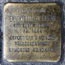 Stolperstein à la mémoire de Dorothea Loew