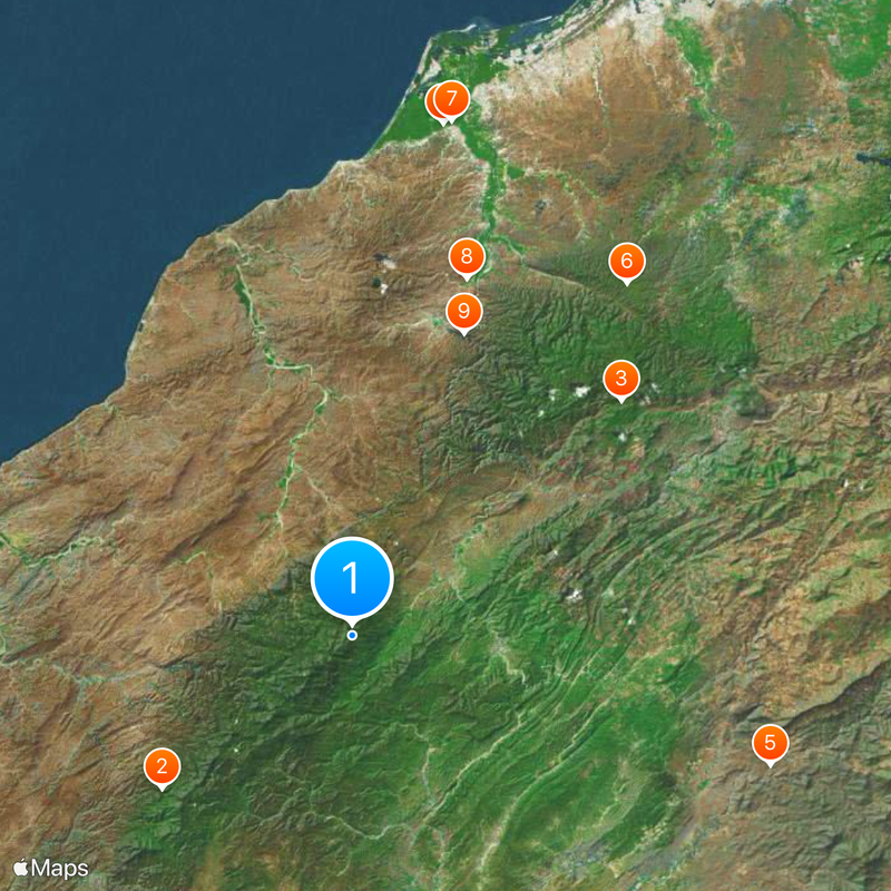 Amotape Hills National Park Map