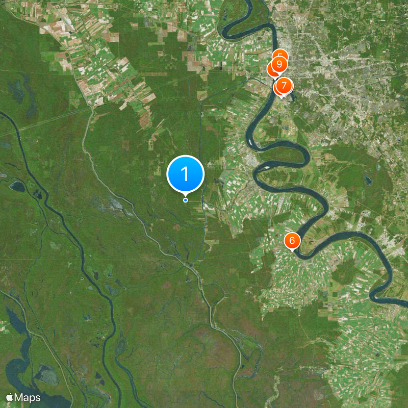 Iberville Parish Map