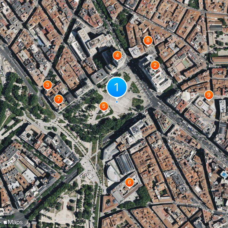 Plaza de España Map
