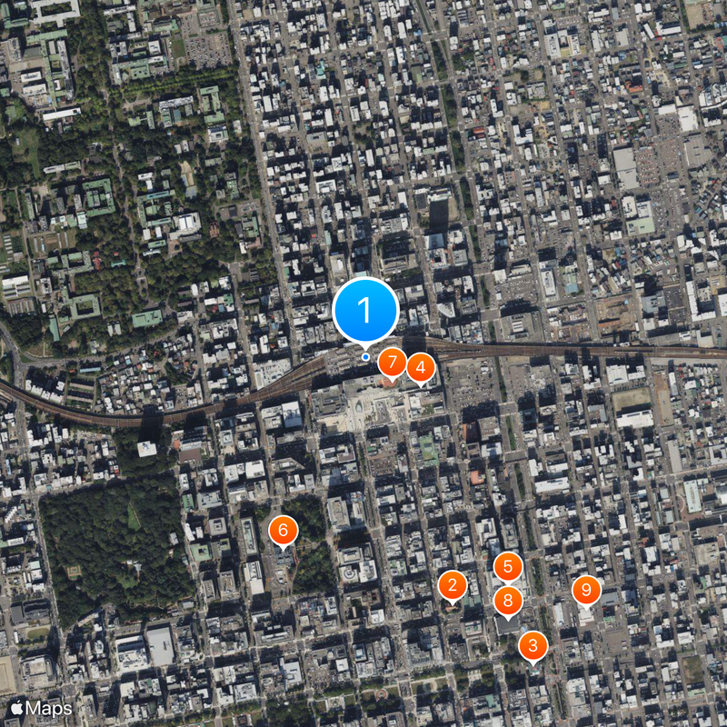 Sapporo Station Map