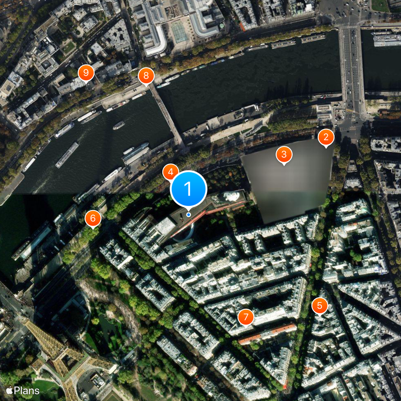 Quai Branly Museum - Jacques Chirac Map