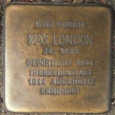 Stolperstein dedicated to Max London
