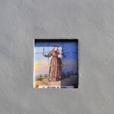 Ceramic panel of Saint Anthony of Padua