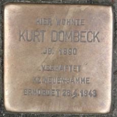 Stolperstein à la mémoire de Kurt Dombeck