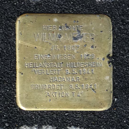 Stolperstein für Wilma Meyer