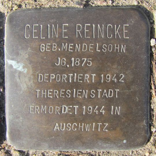Stolperstein en memoria de Celine Reincke