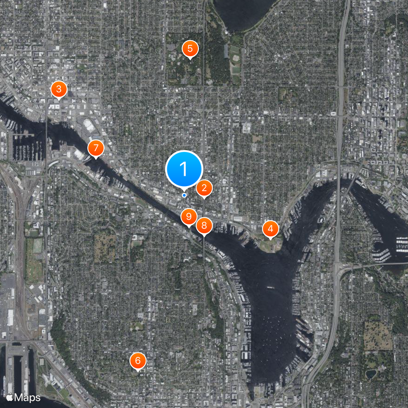 Statue of Lenin, Seattle Map