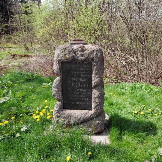 Pomník vikáře Wenzela Kunze u Teplé