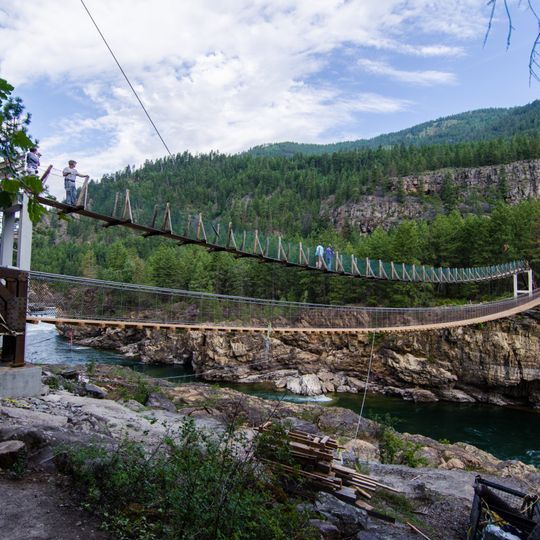 Kootenai Falls Swinging Bridge