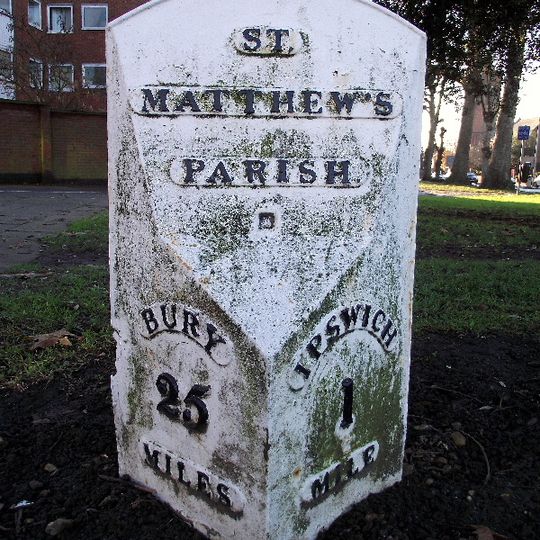 Milestone 1 At South East Junction Of Norwich Road And Chevallier Street