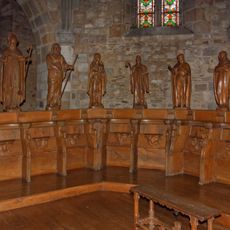Choir stalls, Saint Caesarius Church in Maurs