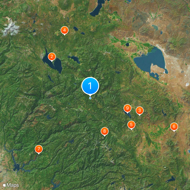 Comté de Plumas Carte