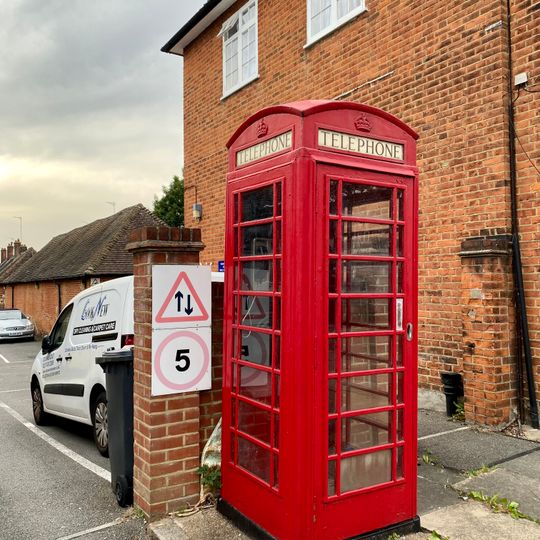 K6 Telephone Kiosk Outside Garages, 12, Northway