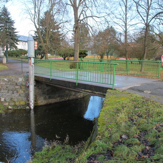 Bridge Potoční–Školní in Poříčí nad Sázavou