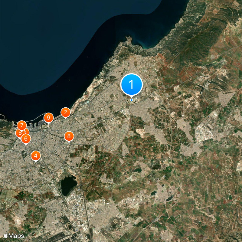 Miloud Hadefi Stadium Map