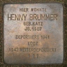 Stolperstein à la mémoire de Henny Brummer