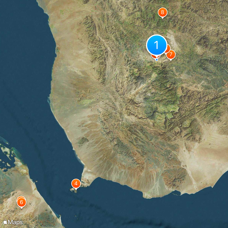 Gouvernement Taʿizz Karte
