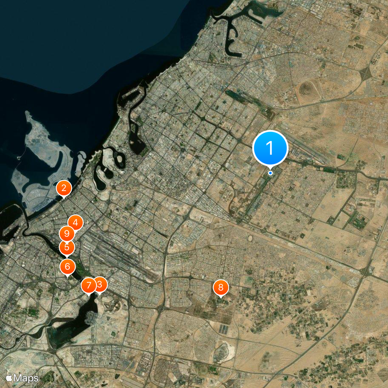American University of Sharjah Map