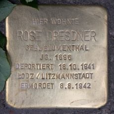Stolperstein dedicated to Rose Dresdner