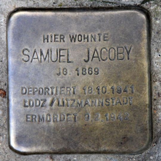 Stolperstein für Samuel Jacoby
