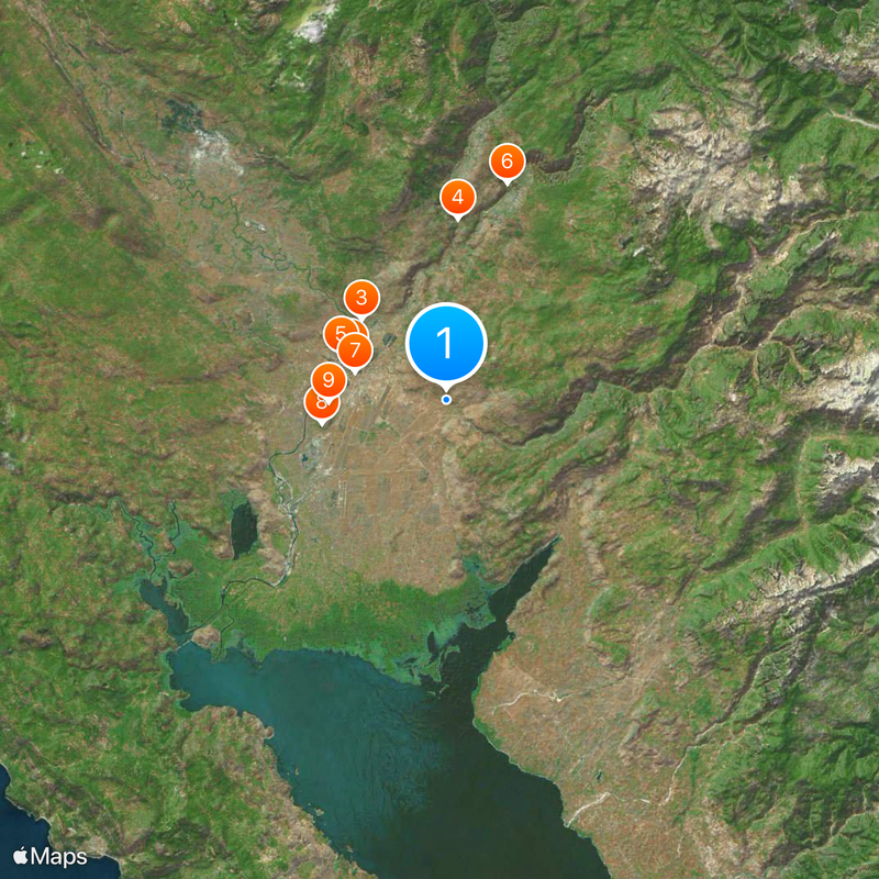 Dinoša mulberry tree Kaart