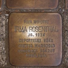 Stolperstein à la mémoire de Irma Rosenthal