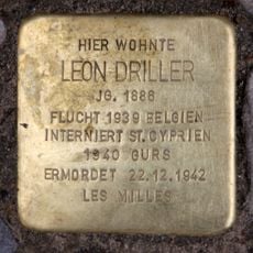 Stolperstein dedicated to Leon Driller