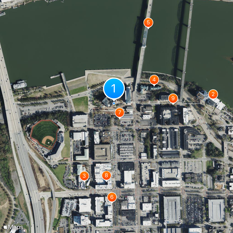 Tennessee Aquarium Karte