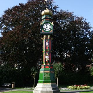 Clock Tower In Public Gardens