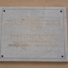 Gedenktafel für die Storchenschul