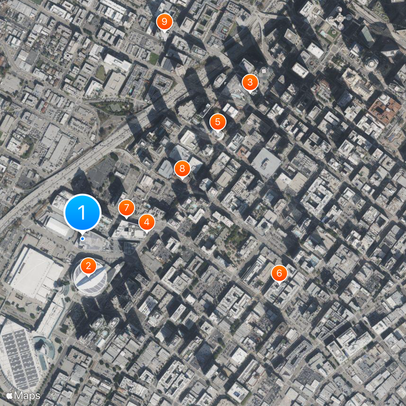 Teatro Nokia L.A. Live Mapa