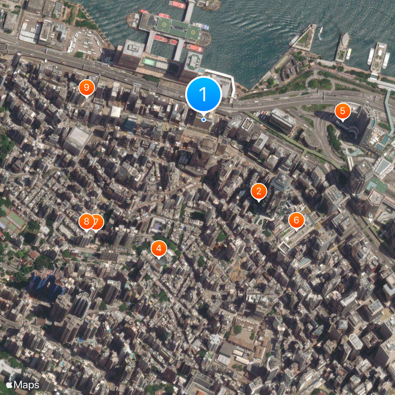 The Hong Kong Institute of Surveyors Map