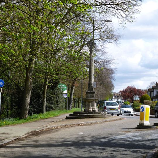 Stone Cross And Drinking Fountain