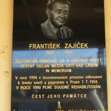 Plaque of František Zajíček