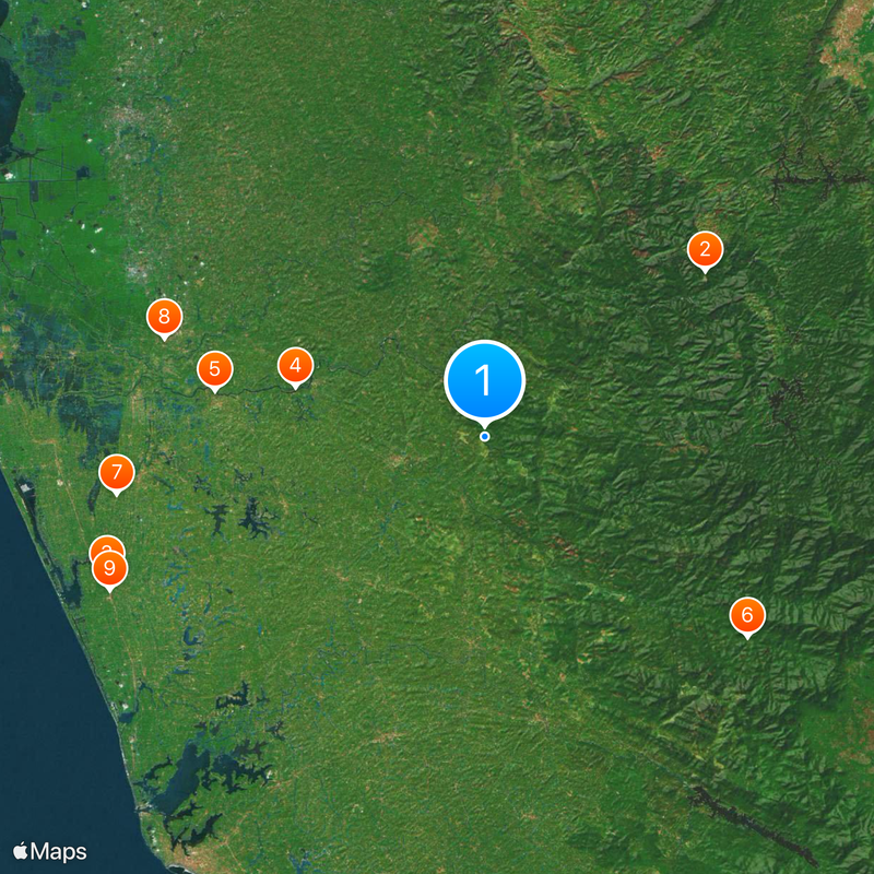 Pathanamthitta district Map
