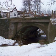 Bridge of Komenského street over the Nezabudický potok
