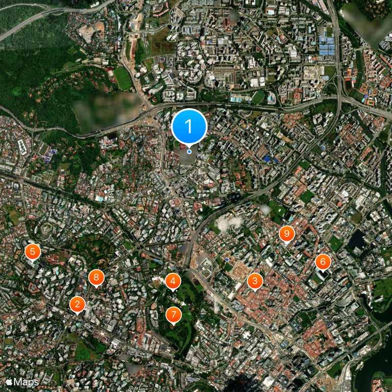 Ministry of Home Affairs, Singapore Map