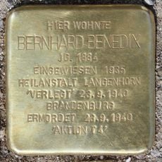 Stolperstein à la mémoire de Bernhard Benedix