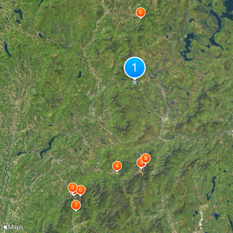 Contea di Coos Mappa