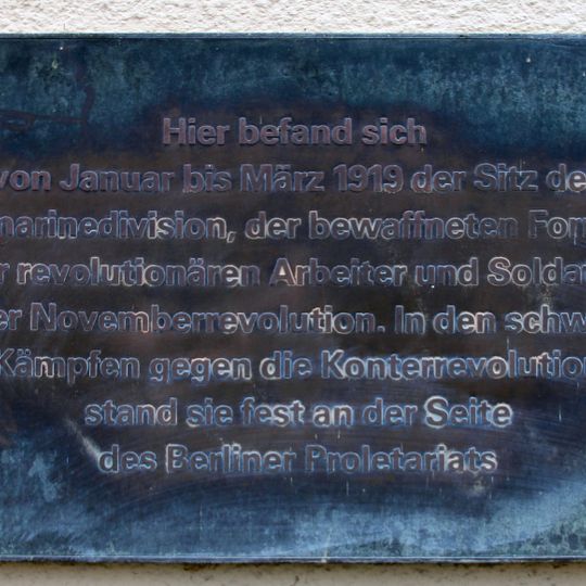 Gedenktafel Märkisches Ufer 48 Volksmarinedivision