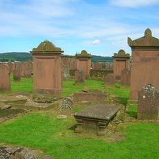 Churchyard of Dunscore Old Church and tomb