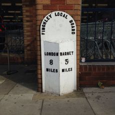 Milestone Situated Outside Numbers 842 And 844 High Road 30 Yards South Of Ravensdale Avenue